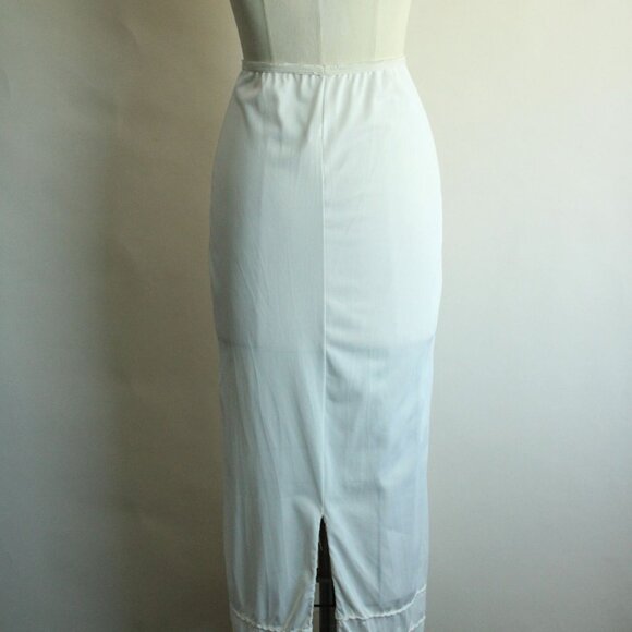 Vintage 1960s Half Slip, American Maid White Nylon, Size Petite - Picture 8 of 10